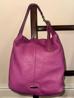 Coach Purple Leather Hobo Shoulder Bag