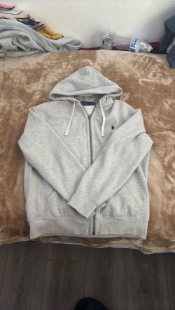 grey Ralph Lauren hoodie size medium