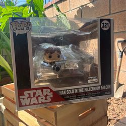 Star Wars Han Solo millennium falcon funko pop Amazon exclusive
