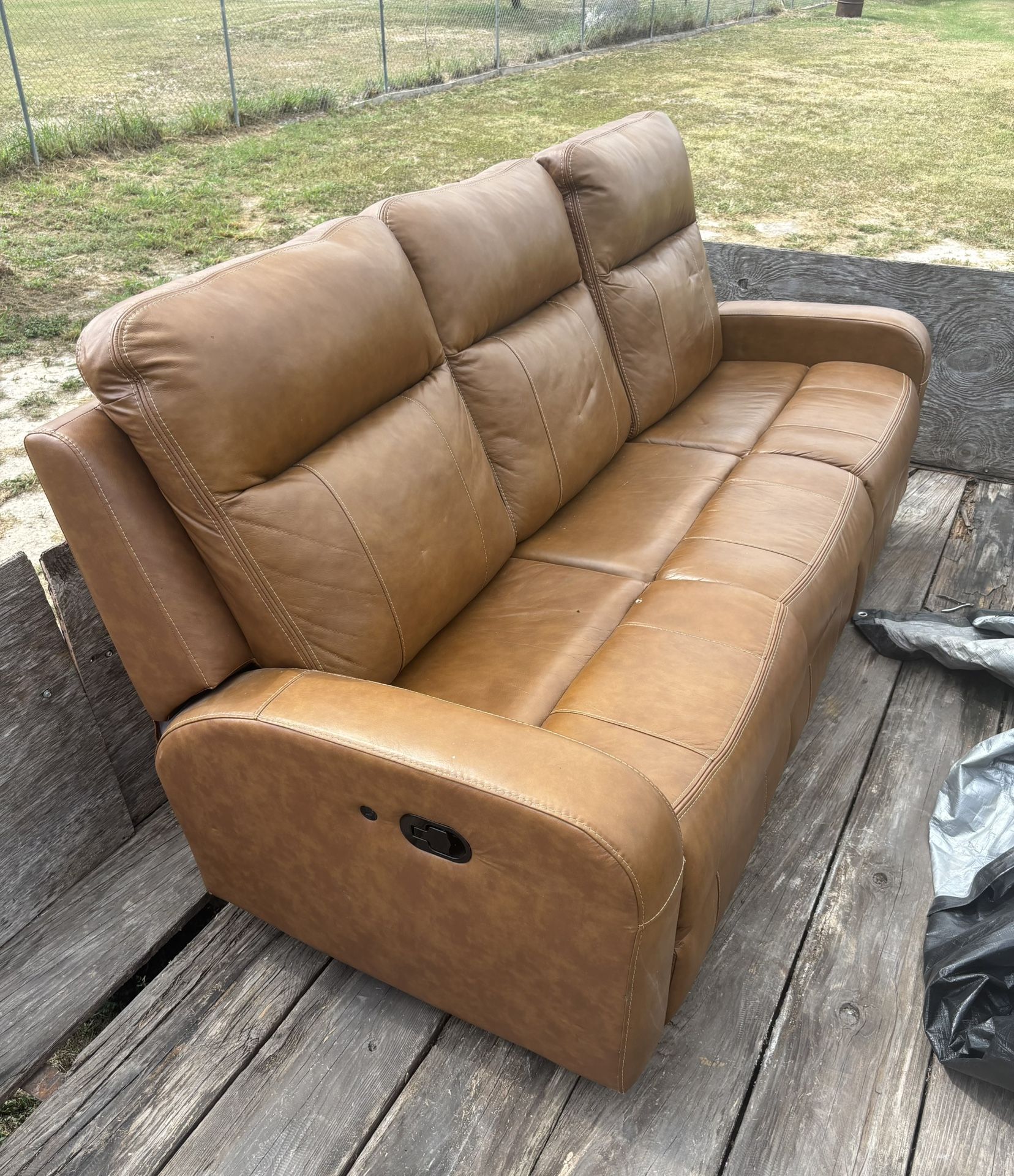 Recliner Leather Sofa