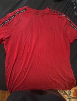Calvin Klein Red Logo Tape T-Shirt