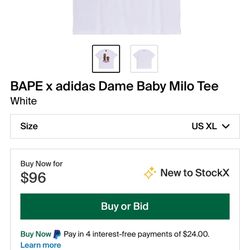 Adidas Dame Bape Shirt Size XL