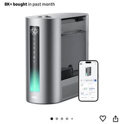 Dreo 6L Humidifiers for Bedroom, Smart Warm & Cool Mist for Large Room, 60Hr Quiet Runtime for Baby, Plant, Humidity Sensor, Indicator Light, 12H Time