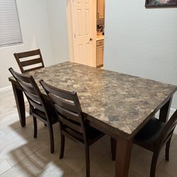 Solid Granite Dining Table