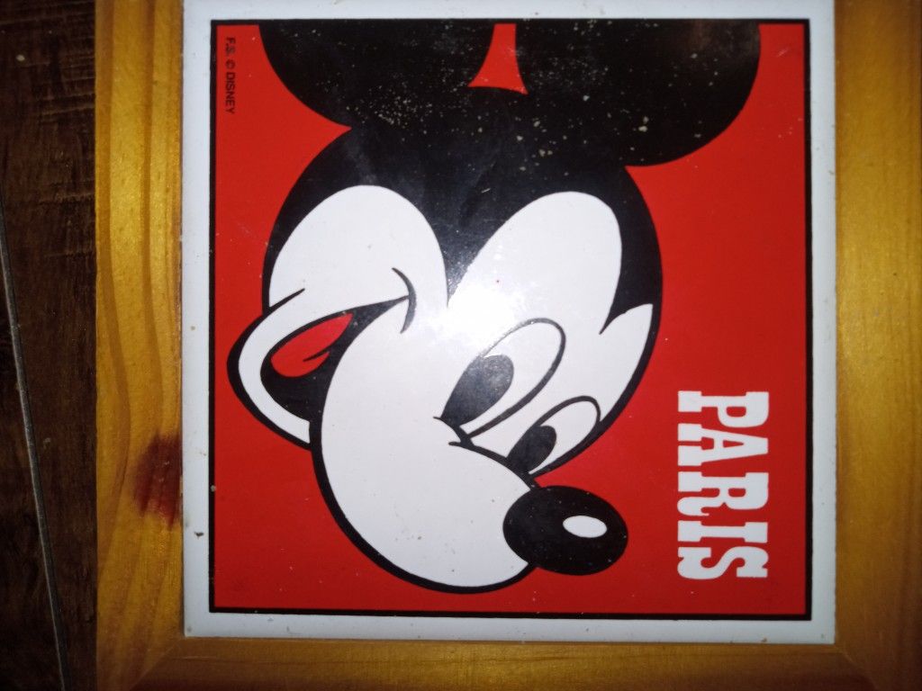 Mickey Mouse Paris Tile F.S.Disney 