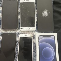 5 Broken SmartPhone Bundle