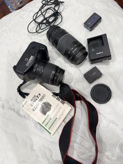 Canon camera with extra lens everything’s works