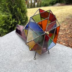 Handmade stained glass kaleidoscope