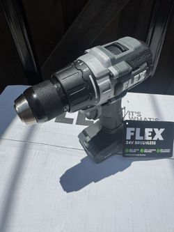 New Flex Tools 24V 1/2" 2-SPEED DRILL DRIVER KIT FX1151