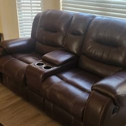 Used Leather Sofa and Love seat