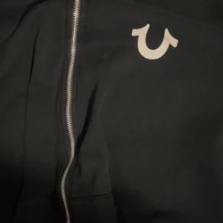 black true religion zip up jacket 