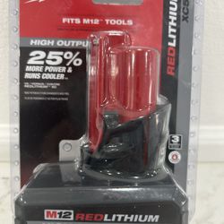 Milwaukee M12 High Output XC5.0 Red Lithium