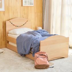 Avocado Solid Wood Kids Twin Bed + Trundle – Like New | $650 OBO