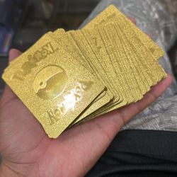 Gold Pokemon Cards (not Real)