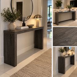 Modern Gray Wood Console Table | Entryway or Sofa Table