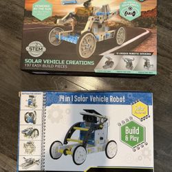 Solar Vehicle Kids Building STEM Sets. Not Sure If All Pieces There But Many Are So Pricing Accordingly $10 Total 