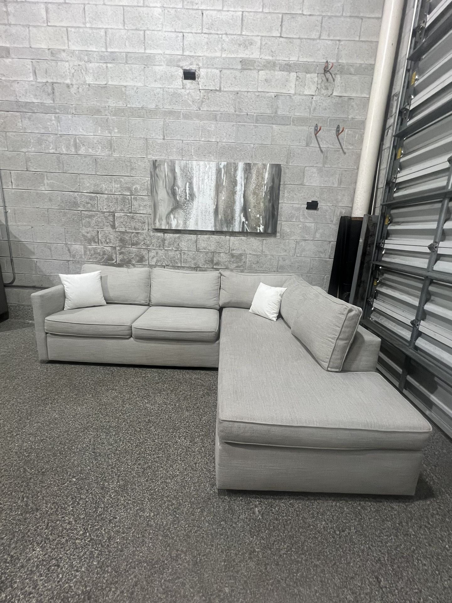 West Elm Light Gray Sectional