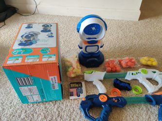 Space Themed Robot Toys Fin Shooting 