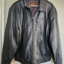 J Park Collection - Men's Leather Jacket  - Large