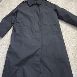 UNITED STATES NAVY USN QUARTERDECK COLLECTION RAINCOAT TRENCH COAT FLEECE LINER