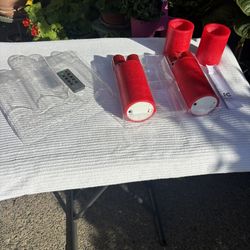 Candles 8 LED Red Battery Operated (NEW)