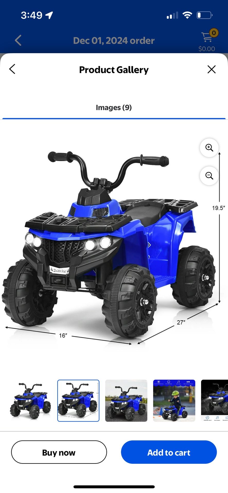 Battery Operated Motorcycle For Toddler