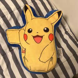 Kids Boys Pikachu Pokémon Plushy Pillow 