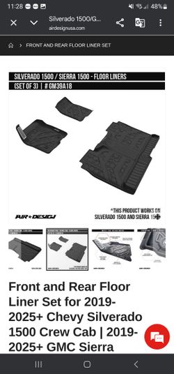Floor Liners for Silverado 1500/Sierra 1500 Air Design