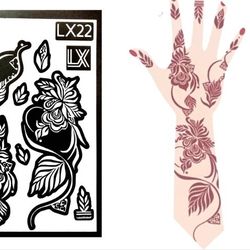 Henna Stencils 1 Sheet