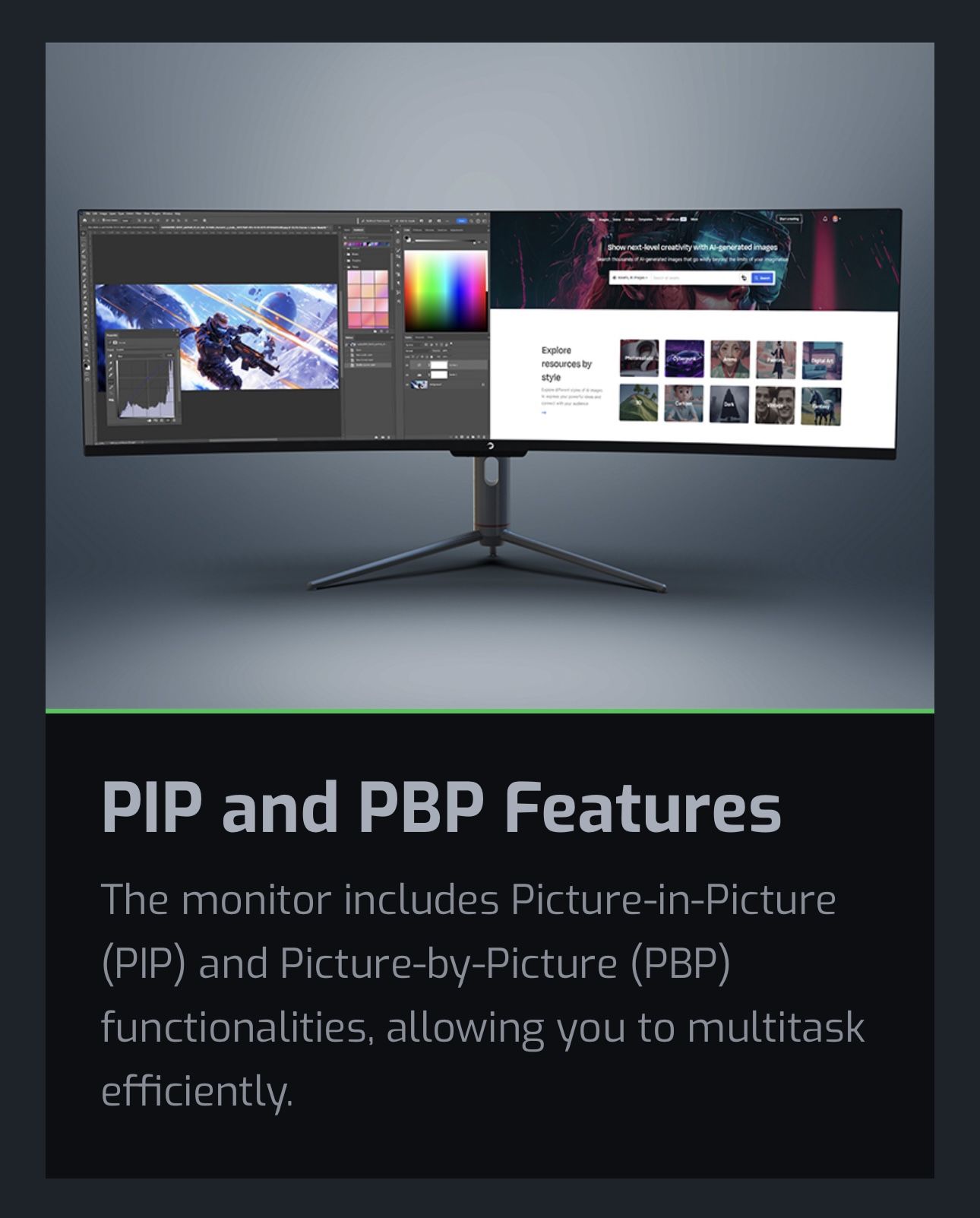 GAMEPOWER Wq49 Gaming Monitor