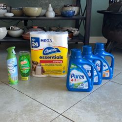 Purex, Charmin, Febreze Air Mist Spray, Gain Dish Soap 