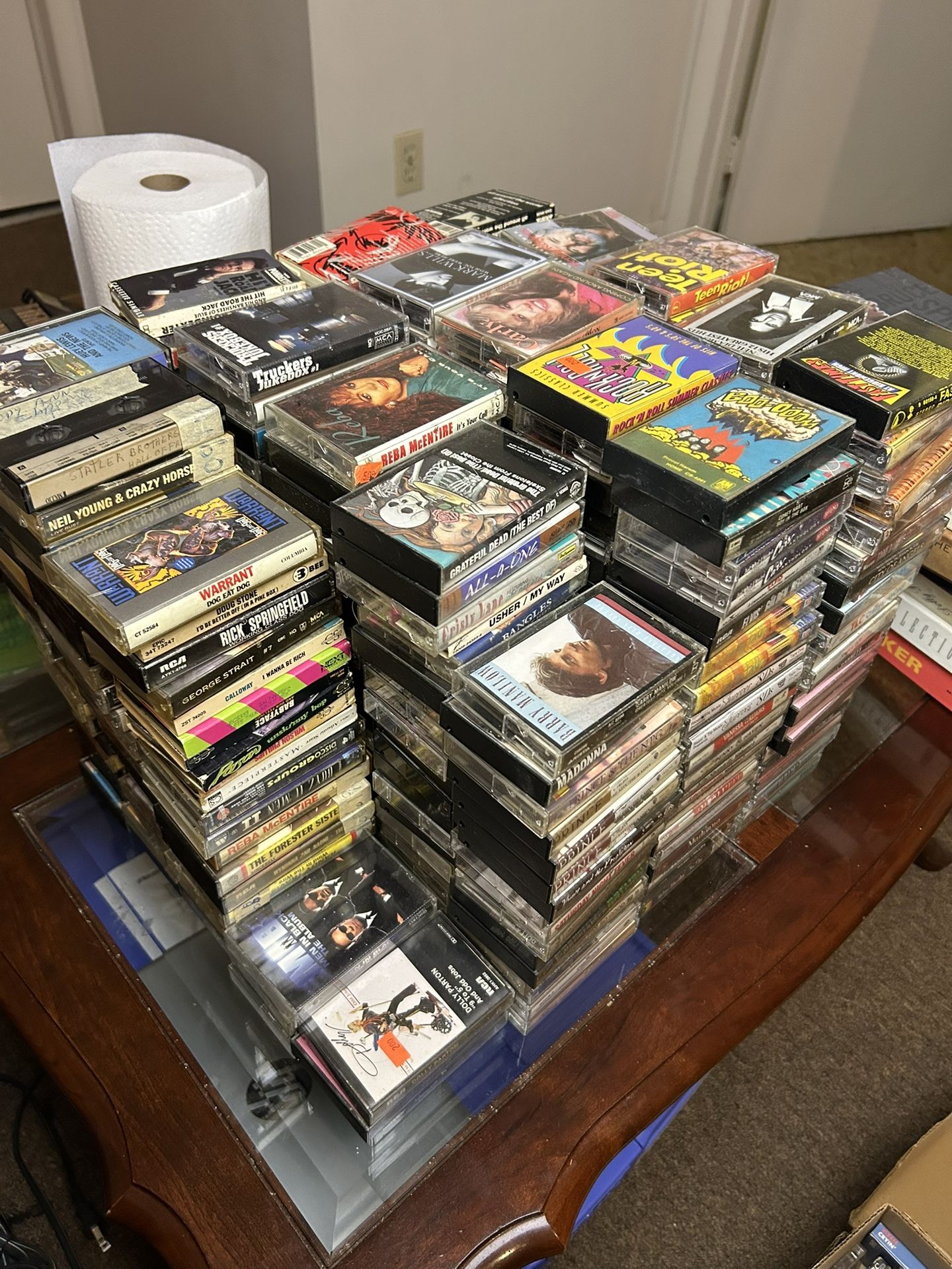 HUGE LOT! 350+ Tested Vintage Cassette Tapes (80s/90s) + FREE Stereo Player!