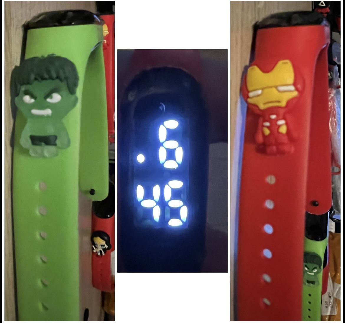 Superhero Kids Led Character Watch