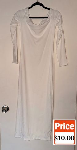 off shoulder maxi dress