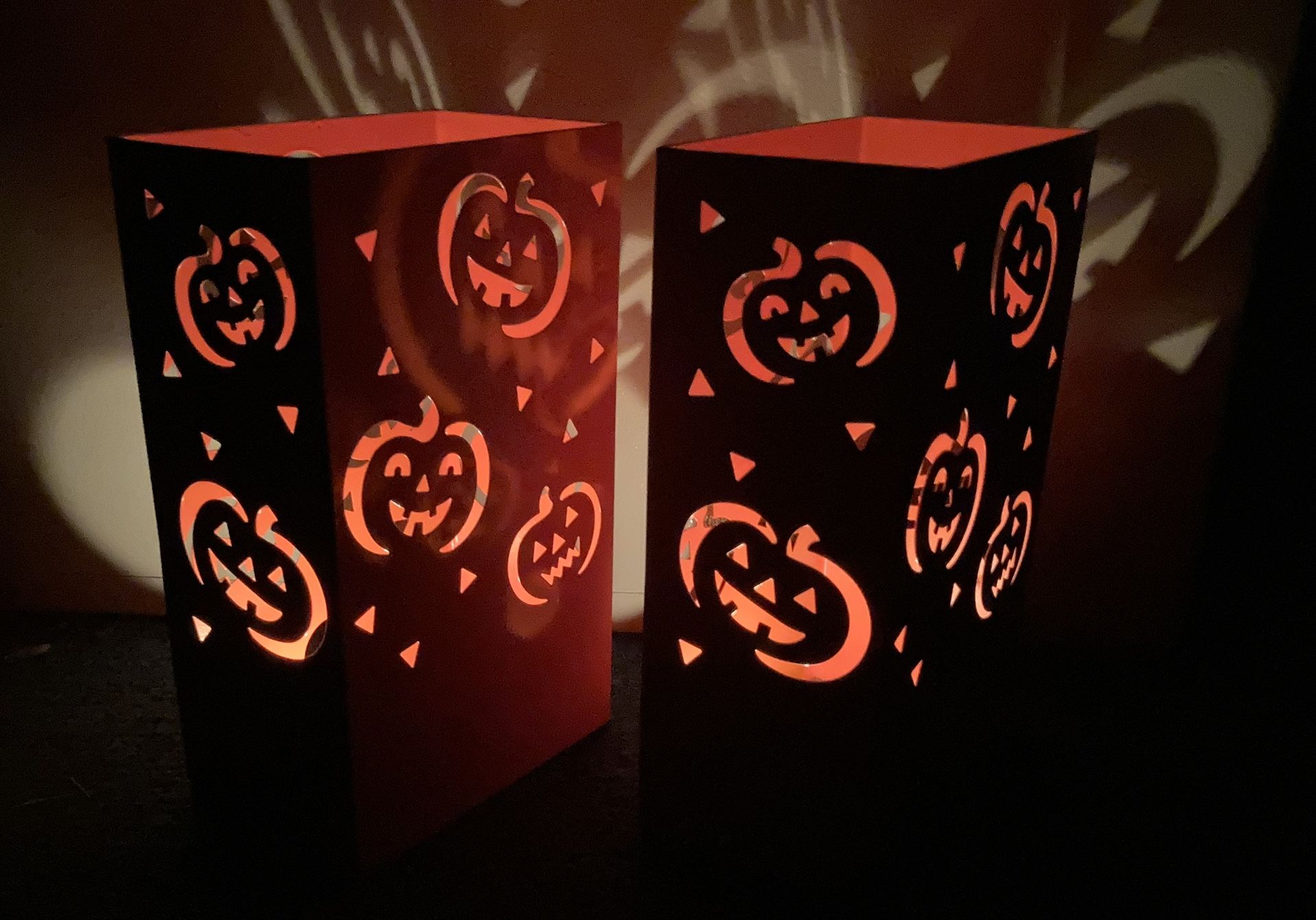 Halloween Luminary. Set Of Two