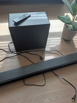 Soundbar and woofer