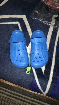 Crocs shoes Baya Clog K Blue Kids Size J5 womens size 7 mens size 5 crocs iconic comfort Brand New with Tags