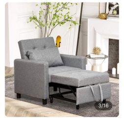 BRAND NEW - HOMCOM Sofa Bed with Adjustable Recliner and Pillow (Org. $257.99+tax)
