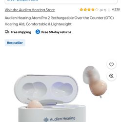 Audien Atom Pro 2 OTC Hearing Aids