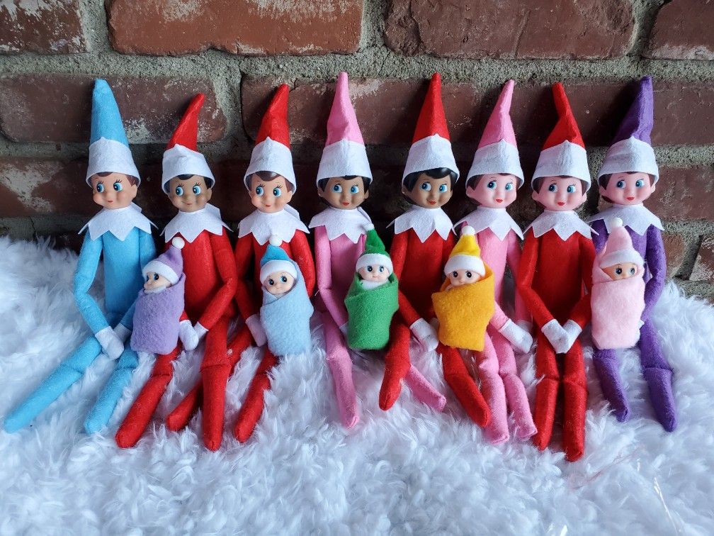 Not The Elf On The Shelf/ Purple Elf/ Pink Elf/ Blue Elf/ Green Elf / Baby Elf