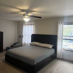 Cali King Solid Wood  Bed Frame