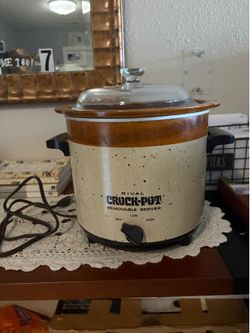Vintage Rival Crock-Pot Removable Server Slow Cooker