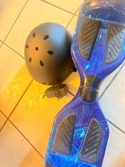 Hoverboard with bluetooth, comes with charger and helmet
