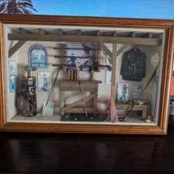 Vintage Golfing Shadowbox