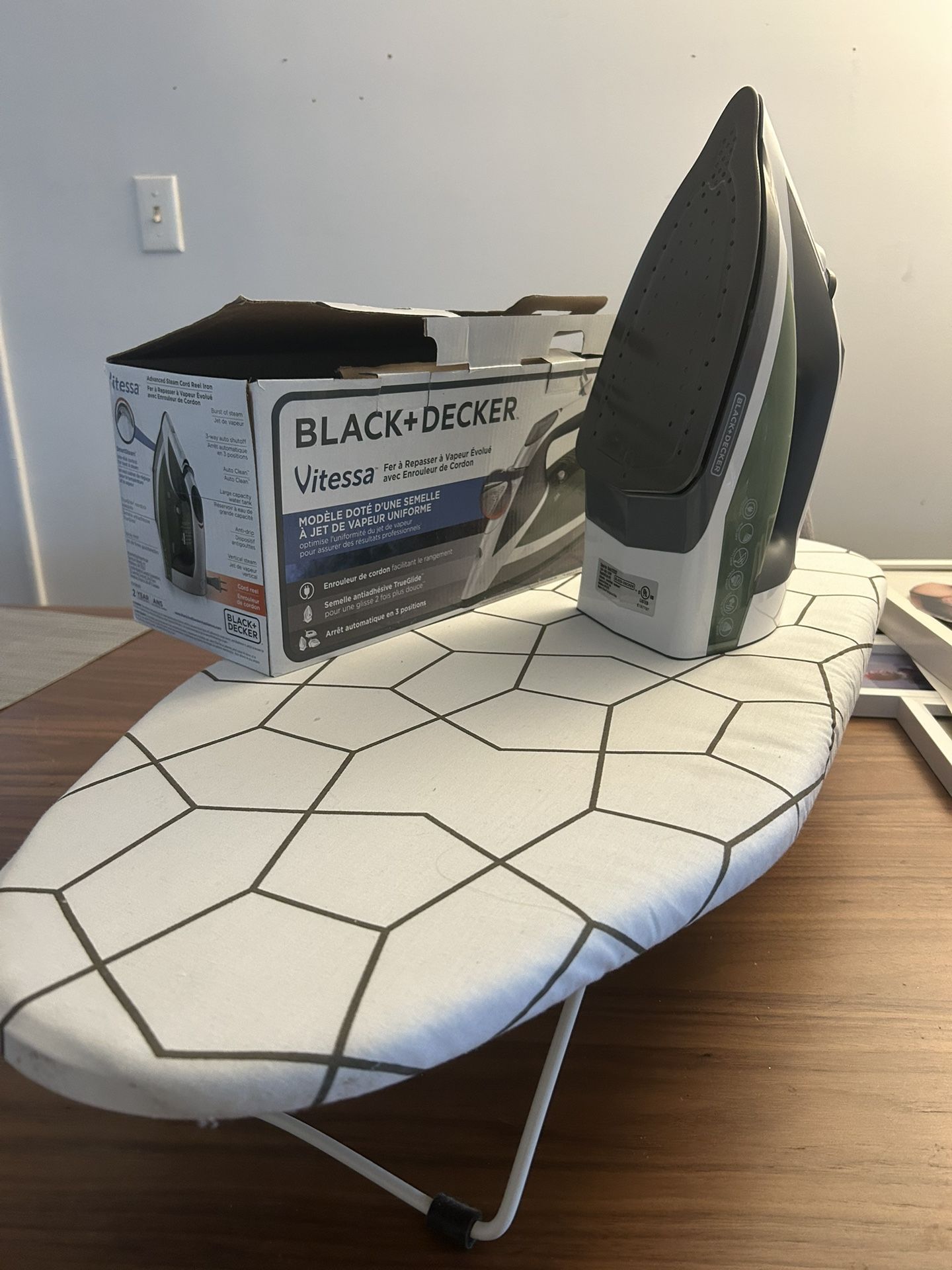 Black+Decker Vitessa Steam Iron & IKEA ironing board