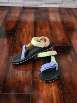 Teva Original Universal Sandals Pastel Multicolor Wind Multi Sherbert Size 7