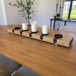 Wood Candle Holder