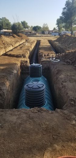 Septic tanks, Leach lines, 