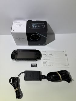 Sony PSP-3000 PSP 3000 Console Piano Black, With Box, 32gb, Region free