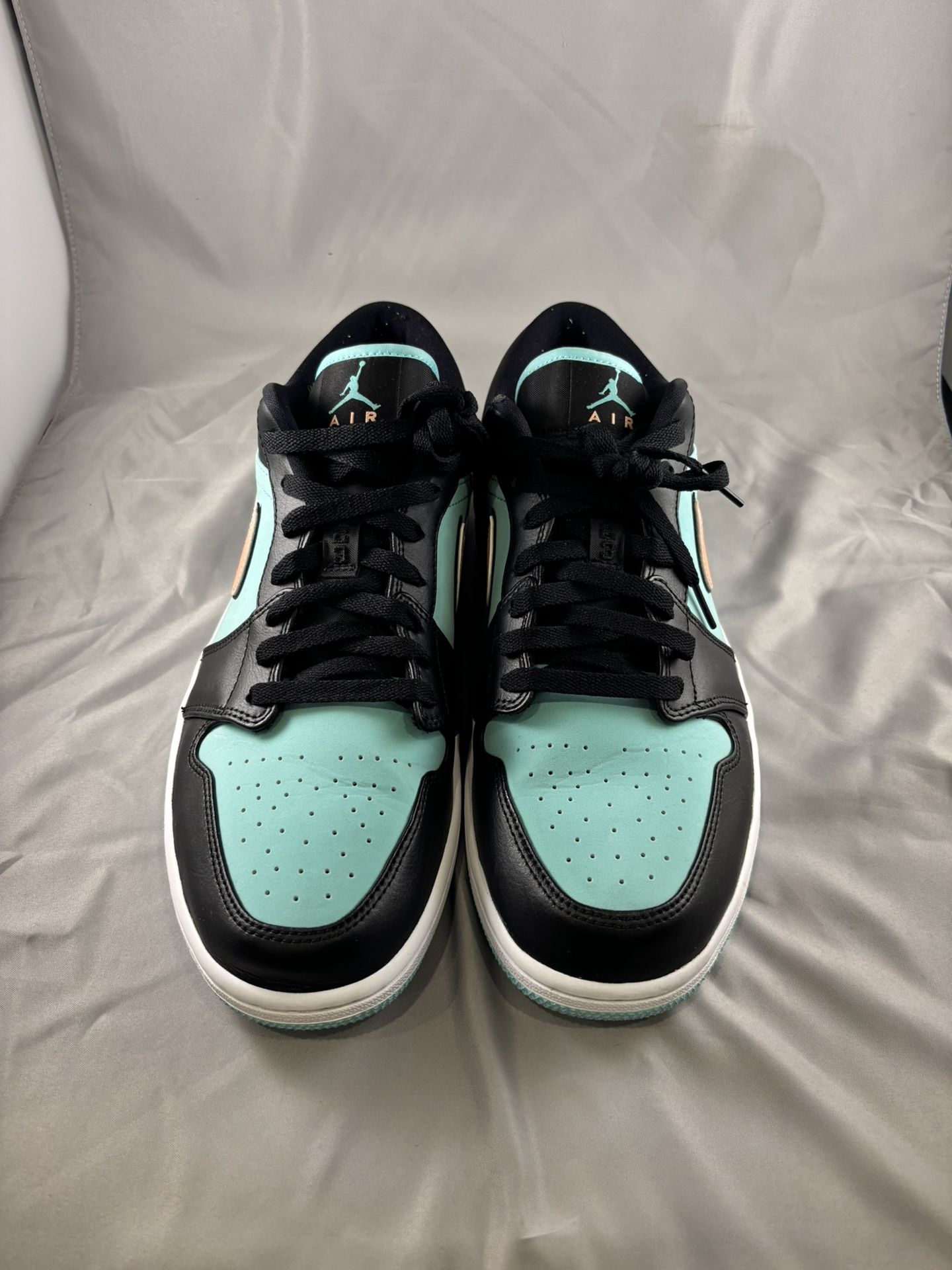 air jordan 1 low black teal - size 12 Ships ASAP